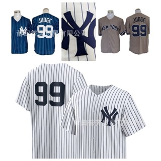 MLB棒球球衣Yankees洋基隊 99JUDGE 刺繡棒球服hiphop球衣大尺碼