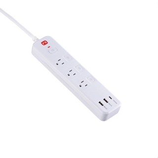 PX 大通 PEC-343P6W 四開三插USB PD快充延長線2A1C/1.8M 3孔延長線- 綠風潮