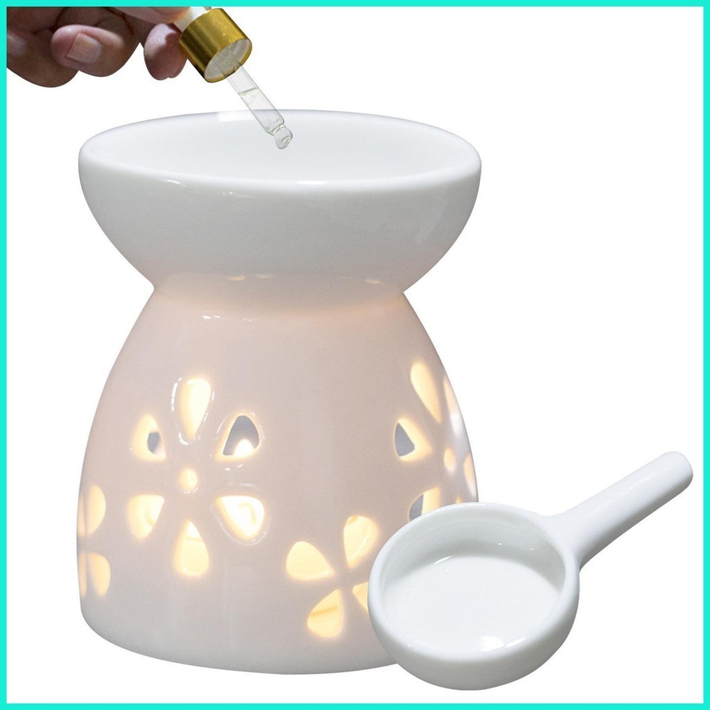 Tealight Wax Melt Warmer 香薰香薰擴散器燃燒器陶瓷香薰燈適用於客廳陽台鉗