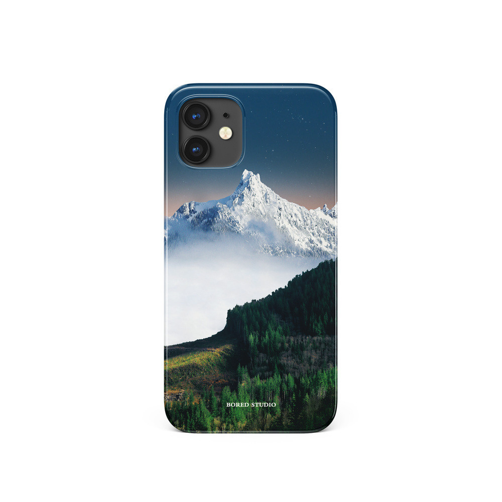 小眾歐美森林攝影雪山藍天適用於蘋果IPhoneX/12/13/14pro/15菲林手機殼imd矽膠軟殼小米華為