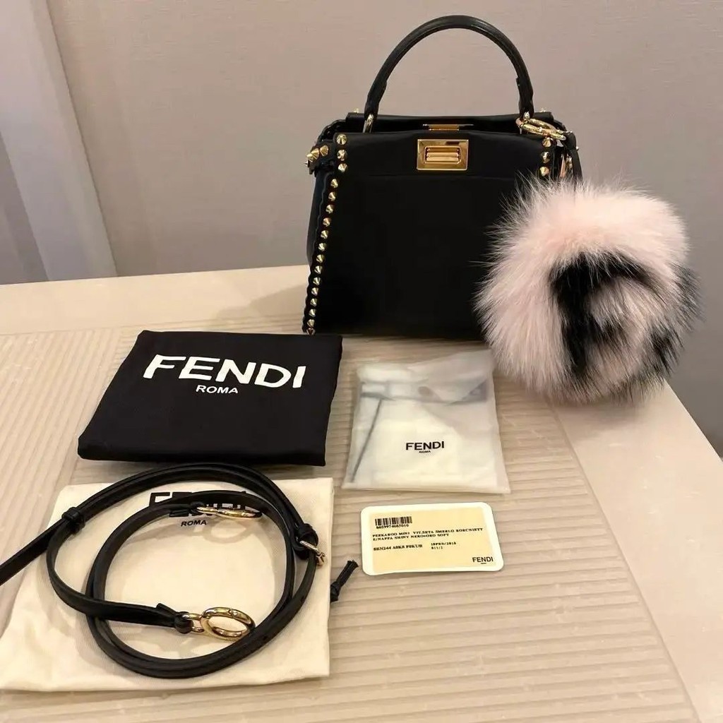 FENDI 芬迪 手提包 肩背包 FF Peekaboo Lei 2way 迷你 mercari 日本直送 二手