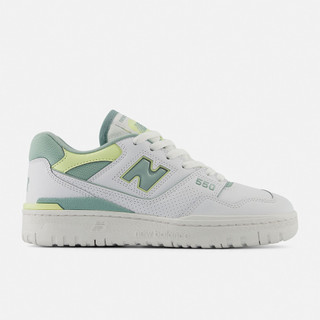 New Balance 550 NB 復古鞋 女鞋 白 抹茶綠 休閒鞋 [YUBO] BBW550EB-B