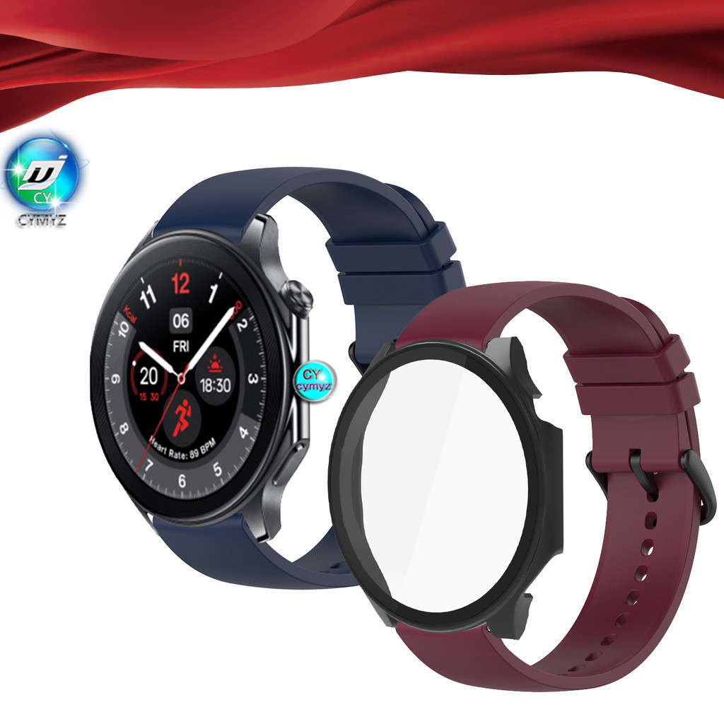 Oppo Watch X 錶帶 Oneplus Watch 矽膠錶帶 2 錶帶運動腕帶 oppo Watch X 手機殼