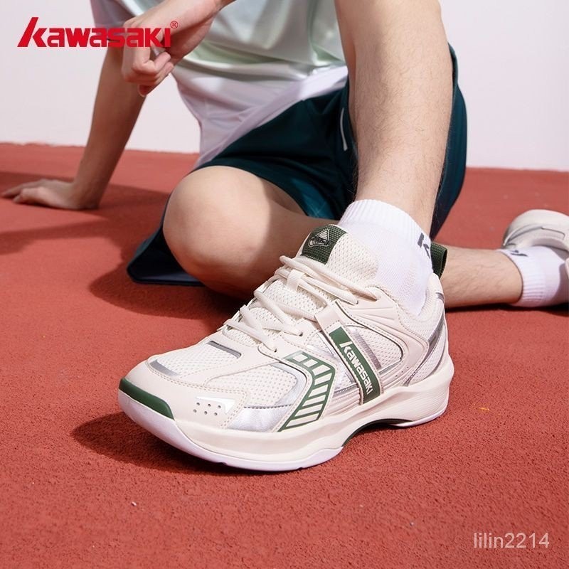 氧派Kawasaki川崎復古二代羽毛球鞋專業抗扭減震耐磨羽毛球網球運動鞋