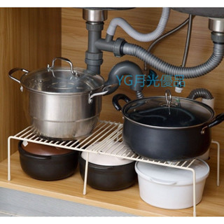 🌜新品🌛廚房置物架 廚房整理架 可伸縮廚房調料置物架 鐵藝櫥櫃多功能伸縮組閤放鍋碗筷收納架子 居家收納 廚房收納架