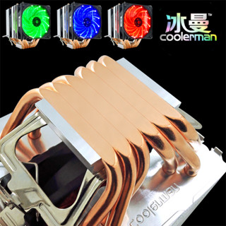 【散熱器】冰曼6熱管CPU散熱器1700風冷2011靜音1150AMD臺式機電腦CPU風扇i5