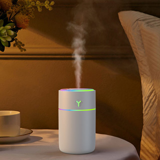 230ml 酷迷你 USB 空氣加濕器瓶便攜式 Led 彩色空氣加濕器適用於臥室家用汽車