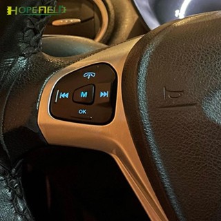 藍色 LED 汽車方向盤音頻音量巡航控制開關 M 按鈕適用於 Fiesta MK7 MK8 ST Ecosport 20