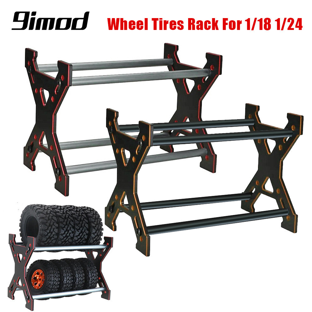 9imod RC 輪輞輪胎架輪轂輪胎存放架適用於 1/18 1/24 遙控車