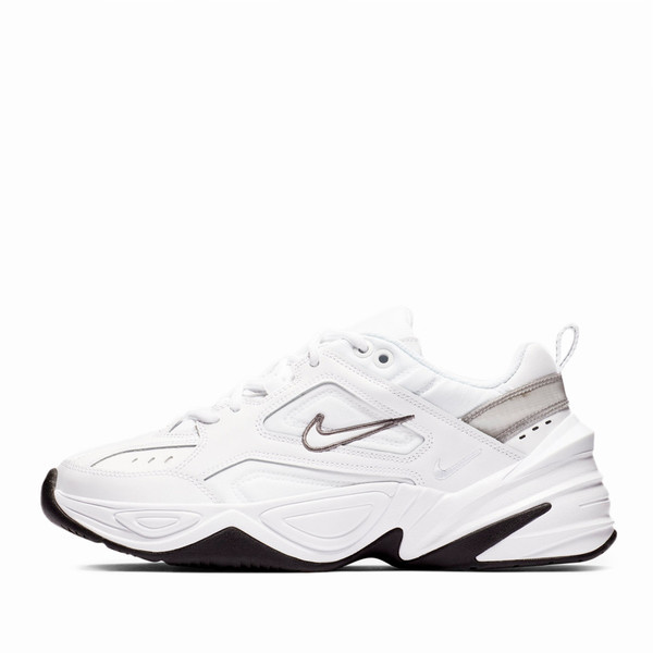 Nike W M2K Tekno 女 休閒鞋 運動 復古 老爹鞋 皮革 厚底 穿搭 白銀 [BQ3378-100]