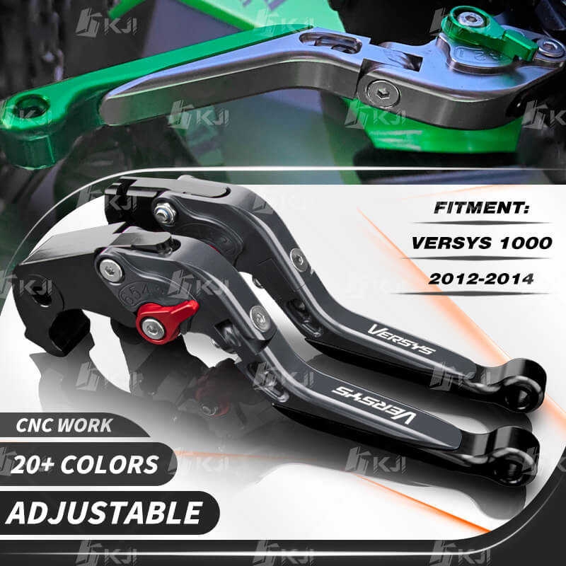 KAWASAKI 適用於川崎 Versys 1000 2012-2014 離合器桿剎車桿套裝可調節折疊把手桿摩托車配件零