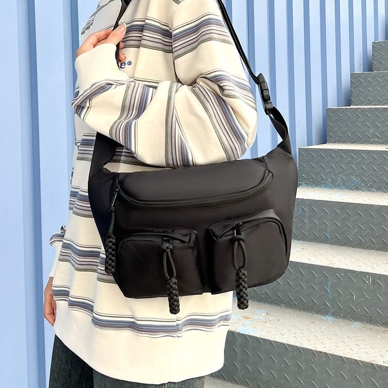 【Porter】爆款學生男士胸包新款ins韓版運動腰包大容量潮流單肩斜挎小包包
