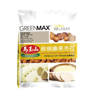 【GREENMAX 馬玉山】核桃榛果杏仁（30g×12pcs）