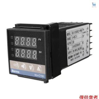 數字 LCD PID REX-C100 溫度控制器套裝 + K 熱電偶 + Max.40A SSR