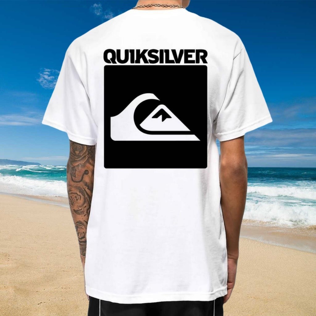 Quiksilver T 恤 100 棉精梳 24S 優質情侶款 T 恤