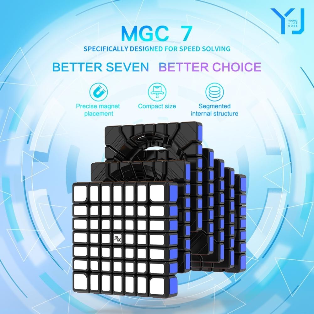 【Picube】YJ Mgc7 魔速魔方永軍 MGC 7x7 M 磁性無貼紙專業 Fidget 玩具 MGC 7 7x7