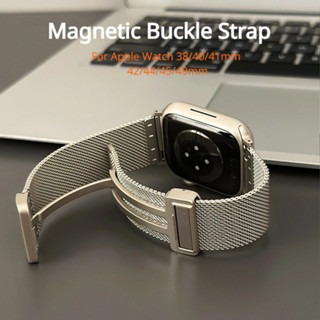 適用於 iWatch Milanese 磁性網帶適用於 Apple Watch Ultra Series 7 6 SE