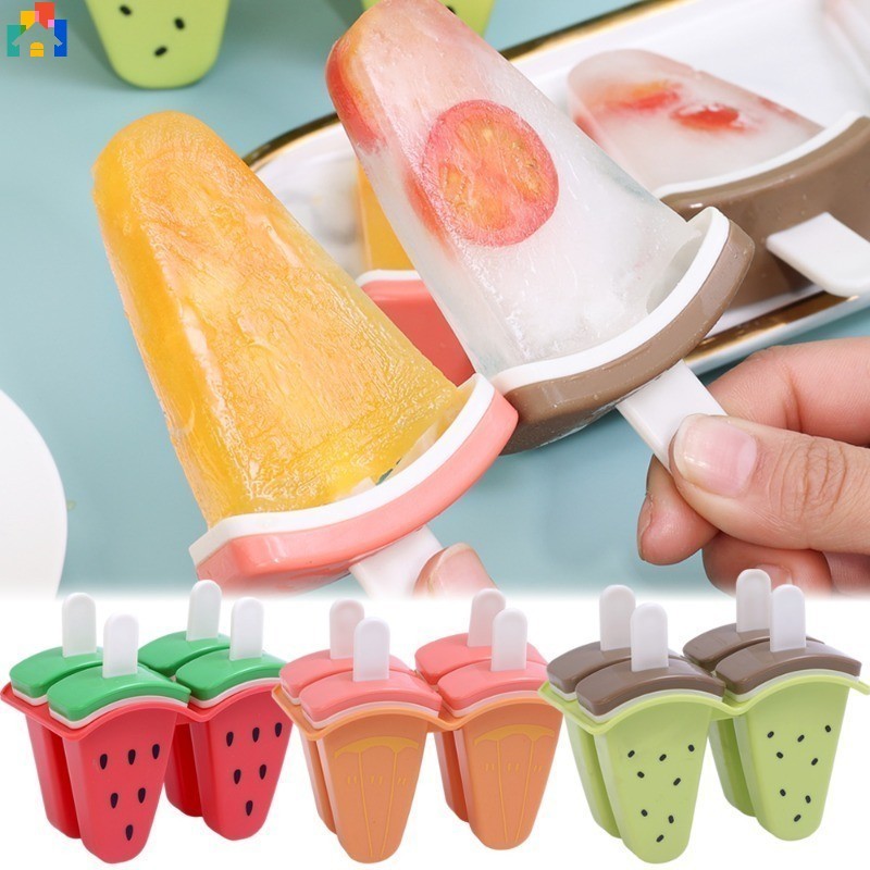 4/7/8 網格 DIY 冰淇淋食品級矽膠模具冰塊機冰棒模具水果奶昔家用廚房配件
