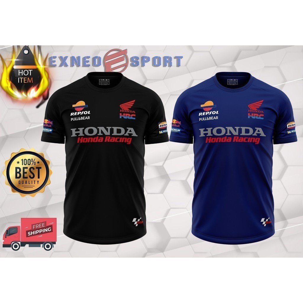 2024 時尚超細纖維 QualityTshirt MotoGP Honda Repsol Racing Team V2