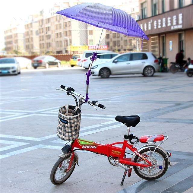 腳踏車嬰兒車推車電動車電瓶車輪椅傘架撐傘架防晒遮陽傘雨傘支架
