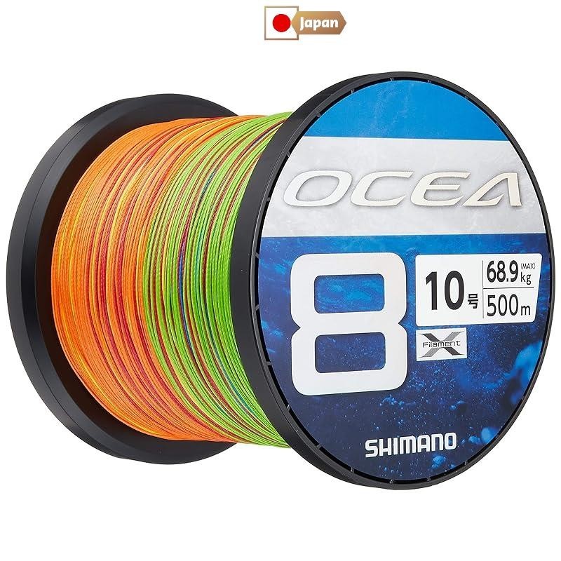 SHIMANO 品牌的 OCEA8 500 米 10.0 号 5 色 LD-A91S 钓鱼线