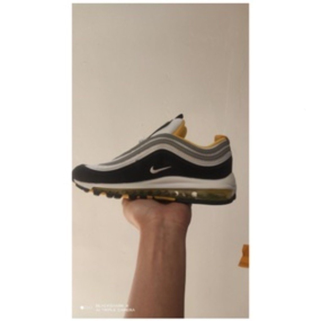 WZEA 現貨 nk air max 97 白色/紅色粉碎黑色藍色 921733-102跑鞋