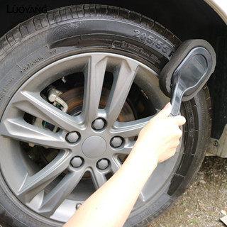 洛陽牡丹 輪胎海綿刷 汽車輪胎上蠟刷 長柄輪胎刷 輪胎輪轂刷打蠟海綿刷子