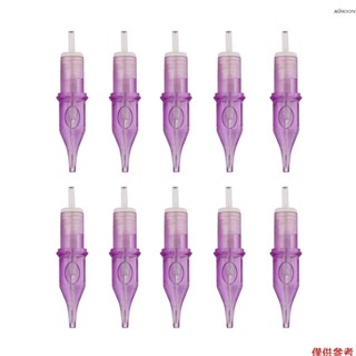 10 件裝 5RL 紋身墨盒針管手戳消毒針配件套件套裝紋身用品初學者藝術家便攜式