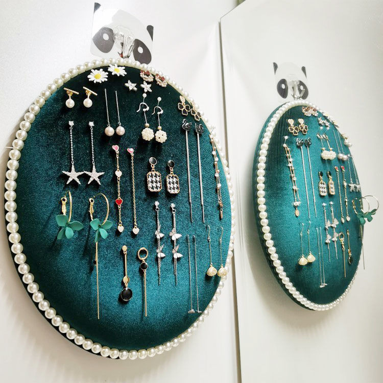 現貨‹耳環展示盒›  珍珠相框耳環收納板掛牆耳環架子家用耳飾項鍊展示架手鍊珠寶道具