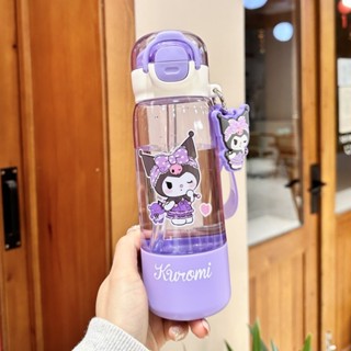 三麗鷗水杯 Kuromi 水瓶 Tritan 水瓶 BPA Fee 兒童塑料杯可愛卡通便攜學生水壺