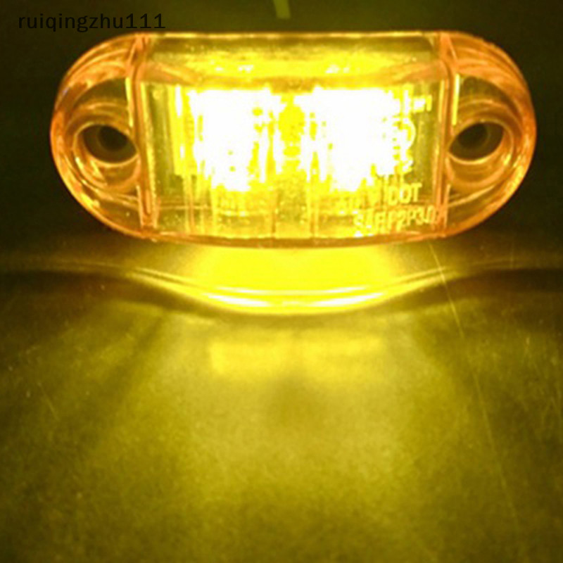 [ruiqingzhu] 1pcs 10V 30V LED 側標誌燈警告尾燈汽車外部燈拖車卡車貨車黃色橙色白色紅色 [T
