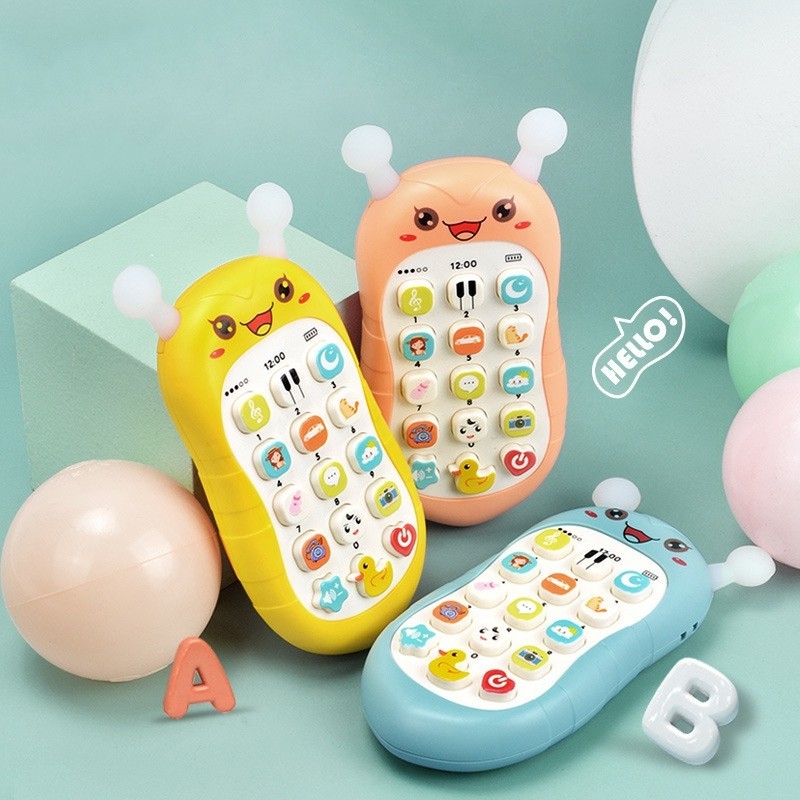 嬰兒電話玩具電話牙膠音樂語音玩具早教學習機兒童禮物【IU貝嬰屋】
