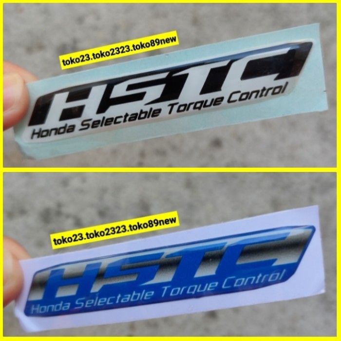 HONDA 本田 hstc 摩托車壓花貼紙藍色摩托車標誌