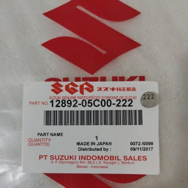 Shim Sim 閥門尺寸 222 Suzuki Satria FU 150 原裝日本原裝 RPMSEMARANG