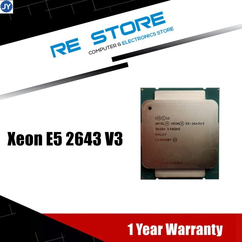 [現貨] 英特爾至強E5 2643 V3 3.4ghz 6核12 CPU綫程20m 135w LGA 2011-3