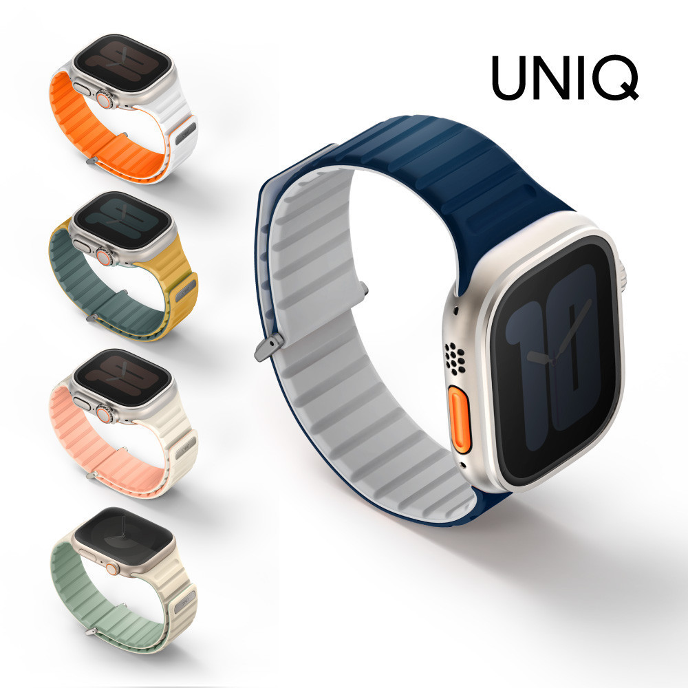 UNIQ AppleWatch RevixEVO 雙色矽膠磁吸錶帶 38/40/41/42&42/44/45/46/49