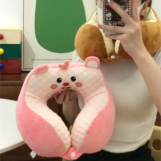 【優選好物】雙駝峰u型枕護脖子圈夏季冰絲學生宿舍午睡枕便攜旅行坐車護頸枕