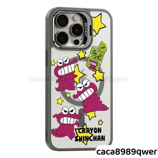 可愛小白狗 金屬鏡頭支架 磁吸手機殼 適用iPhone 16 15 14 13 12 11 Pro Max 防摔保護殼