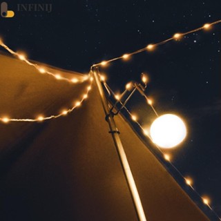 [infinij.tw] 多功能戶外庭院樹頂燈串帳篷燈 可收納野營燈節日裝飾氛圍多彩LED串燈（上傳了頻道）