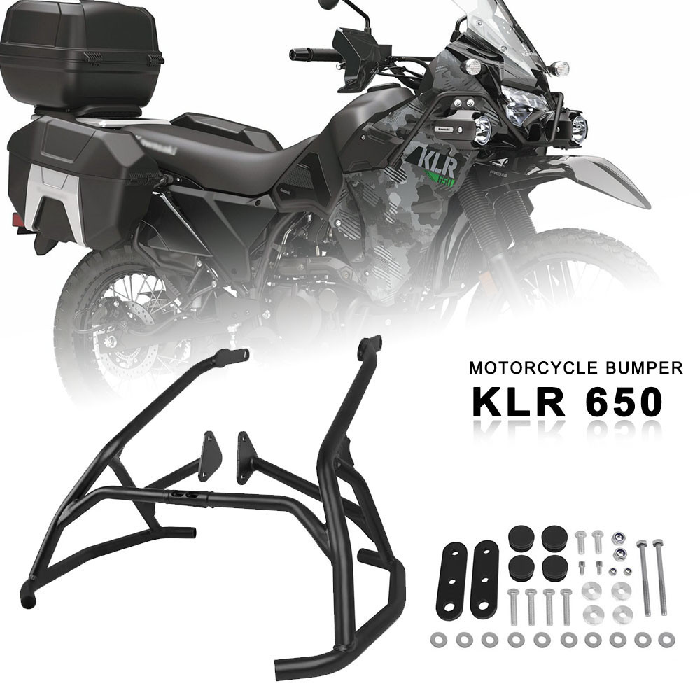 KAWASAKI 適用於川崎 KLR650 KLR 650 2022 摩托車發動機護罩保險槓防撞桿車身框架保護器