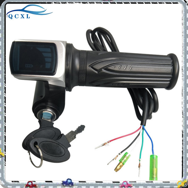 36v48v60v 車把油門速度控制器液晶顯示屏電動自行車加速器配件