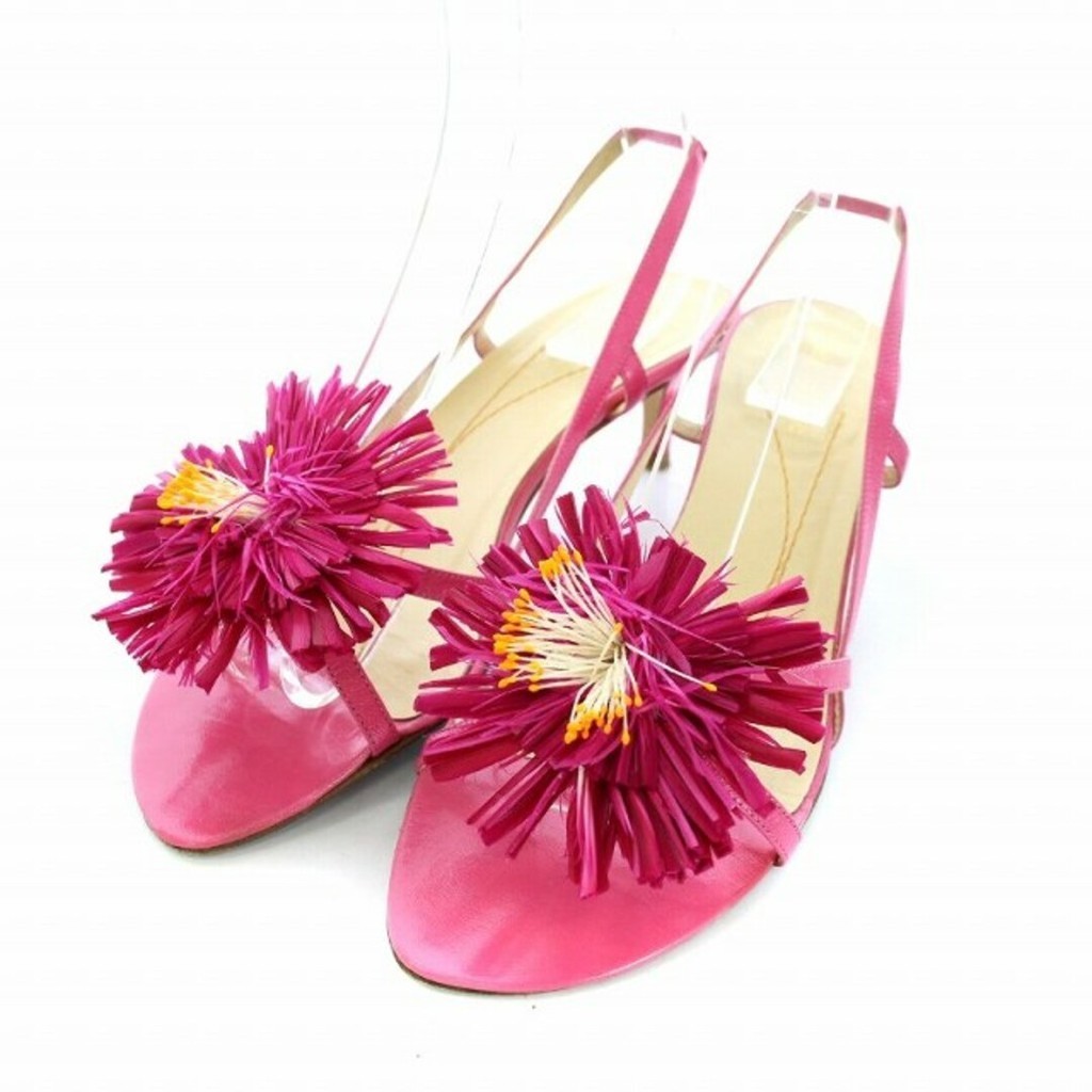Kate Spade PINK KATE M 5涼鞋二十三點五厘米 粉色 皮革 日本直送 二手