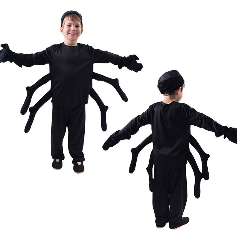 工廠直供萬聖節兒童動物扮演服蜘蛛造型cosplay套裝舞臺表演服
