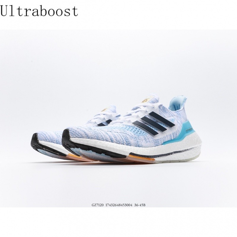 Ub Ultraboost 21 高品質減震爆米花彈力鞋底輕便跑鞋運動鞋