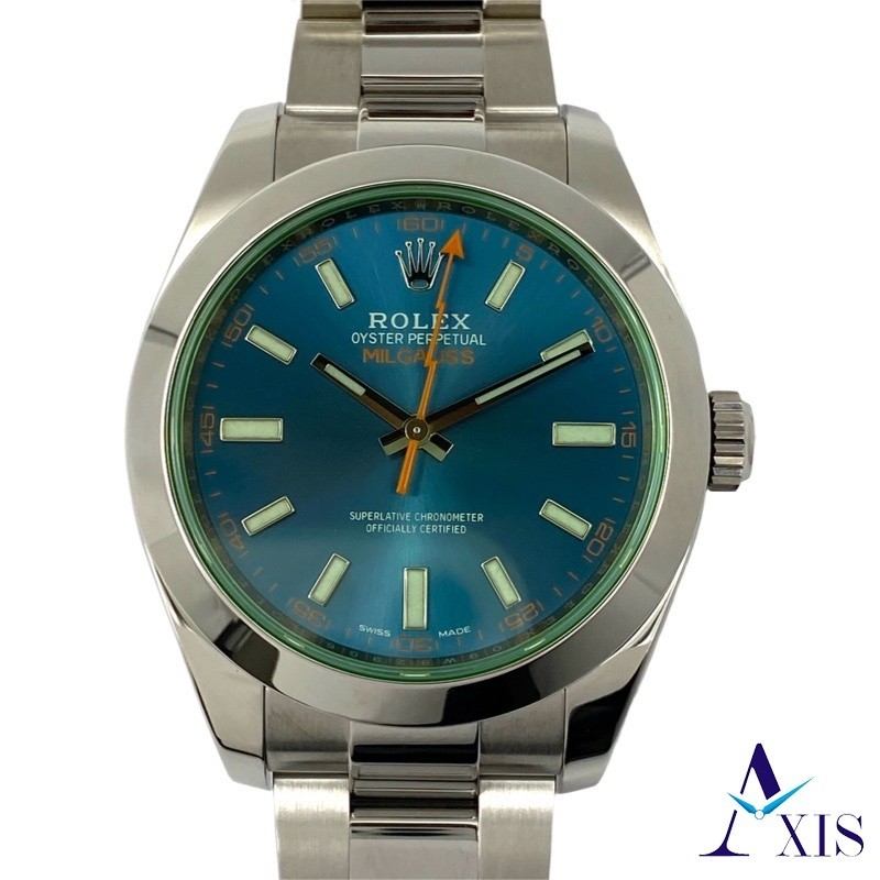 勞力士 MILGAUSS 116400GV 腕錶
 自動上鍊 藍 dial【中古】
 男士