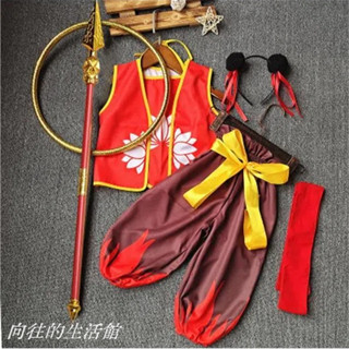 【臺灣出貨】哪吒同款衣服 兒童角色扮演 cos演出服裝 攝影服裝 哪吒道具 哪吒2道具 哪吒鬧海同款衣服