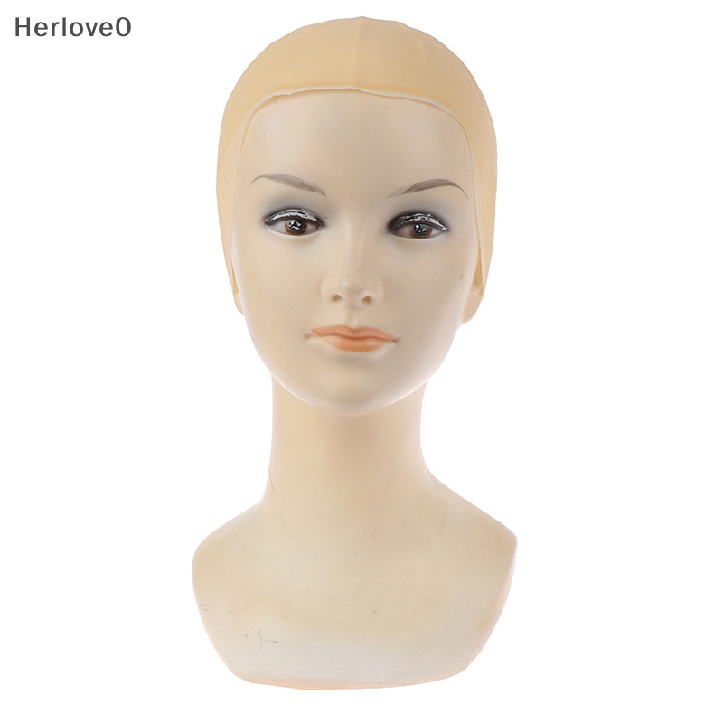 Herlove 光頭禿頭乳膠皮膚假髮帽假中性派對頭髮護理角色扮演 TW