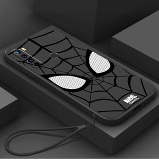 外殼 Redmi note 8 手機殼時尚品牌 Marvel Cool Spider-Man Eyes 美學矽膠 TPU
