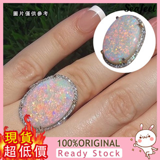 [仰止飾品] 時尚女士澳寶opal戒指 蛋白石指環