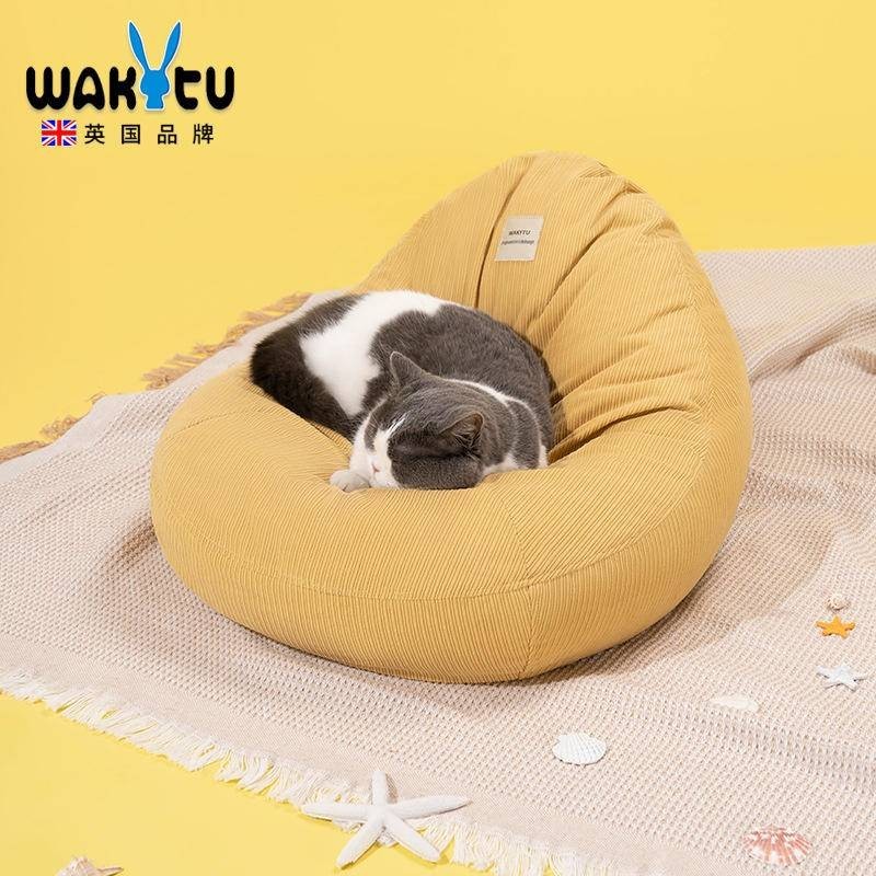 Wakytu 寵物窩 貓窩 狗狗床 沙發床 睡墊 大空間 四季通用 可拆洗 貓床 狗墊子 寵物傢俱